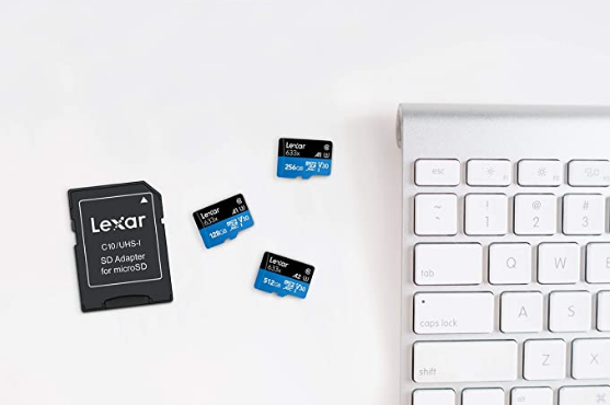 Lexar High-Performance 633x 512GB microSDXC UHS-I Card with SD Adapter (LSDMI512...